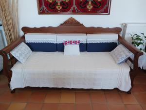Postel nebo postele na pokoji v ubytování Evelinas Apartement