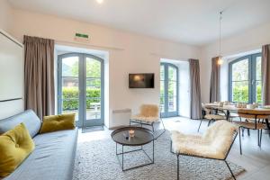 Posezení v ubytování Vakantie appartement centrum Durbuy