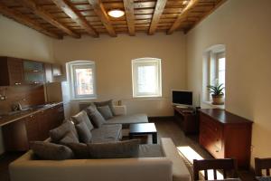 TV a/nebo společenská místnost v ubytování Apartment Ostružná
