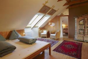 Llit o llits en una habitació de Biolandhaus Arche