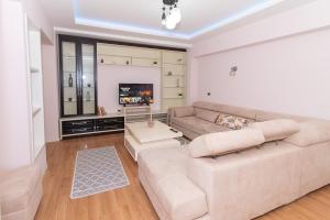 TV a/nebo společenská místnost v ubytování Tirana Central Exclusive