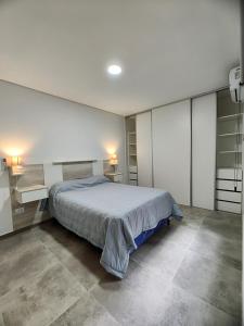 1 dormitorio con 1 cama grande en una habitación en Las Jarillas 2 en Luján de Cuyo