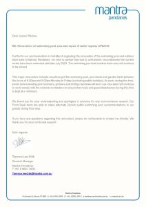 Captura de pantalla de una carta del Ministerio de Comunicaciones en la que se pide a los usuarios que lleven su versión en Mantra Pandanas, en Darwin