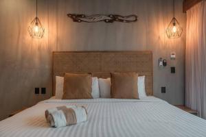 Postel nebo postele na pokoji v ubytování Estudio l Concierge privado, perfecta ubicación