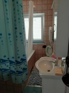 Koupelna v ubytování Apartman Zana