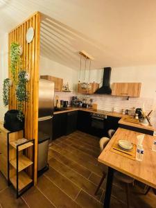 Kuchyňa alebo kuchynka v ubytovaní Le Plessis Capitale - Appartement entier avec jardin
