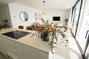 A television and/or entertainment centre at Mara's Apartments Higueron West - Like A House - 246 Square Meters of Private Terrace & Garden - Morning and Evening Sun
