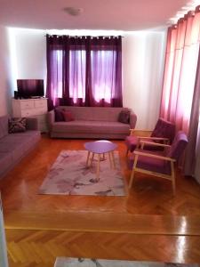 sala de estar con sofá y mesa en Apartments Suzana, en Čapljina