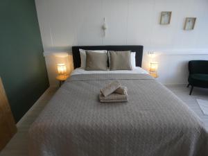 Un ou plusieurs lits dans un hébergement de l'établissement B&B Badhuis