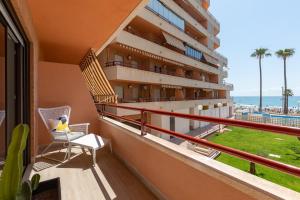 Balkon lub taras w obiekcie ApartUP La Concha Beachfront II