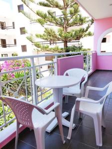 Balkón nebo terasa v ubytování Atrium Apartment #3