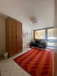 Ruang duduk di Apartament ETRA close to piste
