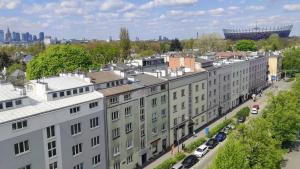 Výhľad na mesto Varšava alebo výhľad na mesto priamo z apartmánu