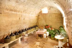 En restaurant eller et andet spisested på Masseria Curatori