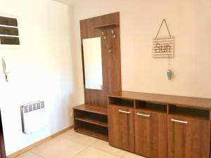 Kuchyň nebo kuchyňský kout v ubytování Apartament Lazurowe Wybrzeże Jastrzębia Góra + 16 fotografií