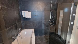 Koupelna v ubytování B&B De Droomhoeve