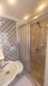 Koupelna v ubytování MEHMET BEY HOTEL