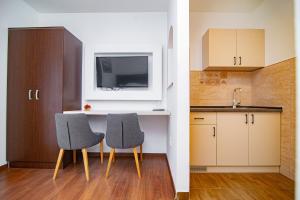 Η κουζίνα ή μικρή κουζίνα στο Hotel Konačište Akustik