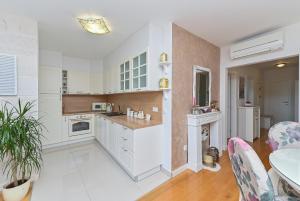 Kuchyň nebo kuchyňský kout v ubytování Apartment Đaninovica II