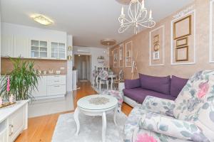 Kuchyň nebo kuchyňský kout v ubytování Apartment Đaninovica II