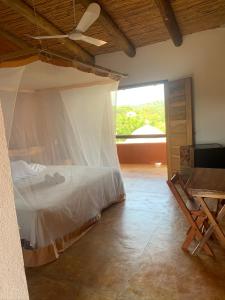 Cabañas Las 3 Marias客房内的一张或多张床位