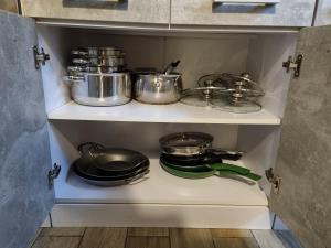Kuchyň nebo kuchyňský kout v ubytování Ferienwohnung Dietel