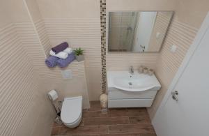 Koupelna v ubytování Apartment Đaninovica II