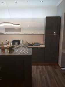 Kuchyň nebo kuchyňský kout v ubytování Apartman Golden