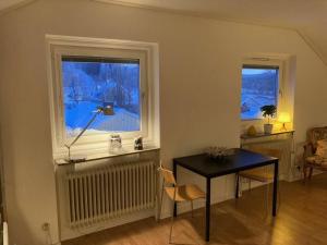 Telewizja i/lub zestaw kina domowego w obiekcie Great Apartment in central Härnösand