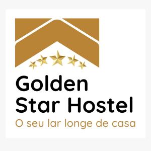 a logo for a golden star hotel at HOSTEL GOLDEN STAR in Gião