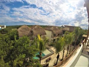 Bazén v ubytování Hotel Boutique La Puerta Azul Beachfront - Adults Only nebo v jeho okolí
