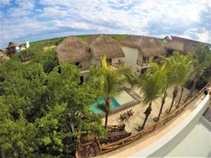 Bazén v ubytování Hotel Boutique La Puerta Azul Beachfront - Adults Only nebo v jeho okolí