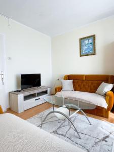 TV a/nebo společenská místnost v ubytování Apartman 200 + 25 fotografií