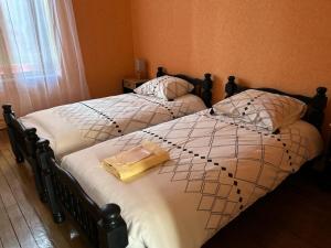 Łóżko lub łóżka w pokoju w obiekcie Le gîte embarqué - Géré par Presta-Zen'Services - Barque électrique en supplément
