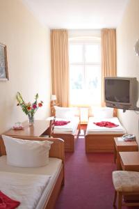 TV a/nebo společenská místnost v ubytování Hotel AI Königshof
