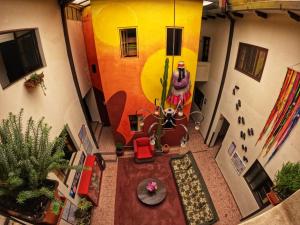 Χώρος καθιστικού στο Bear Packer Hostel