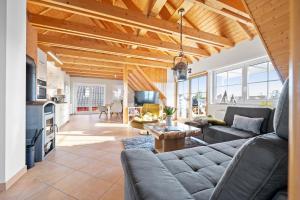 Posezení v ubytování Zum Fährmann 2 Whg 3 im OG in 18356 Pruchten