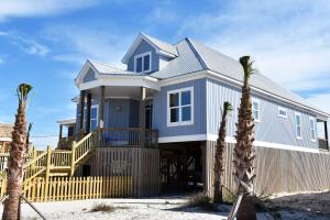 Bygningen som feriehuset ligger i