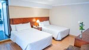 Postel nebo postele na pokoji v ubytování Fenix Hotel