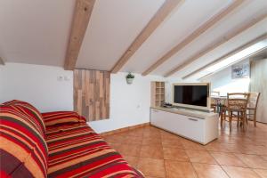 TV a/nebo společenská místnost v ubytování Apartments with parking spaces Baska, Krk - 13907