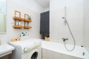 Koupelna v ubytování Apartments Slavica