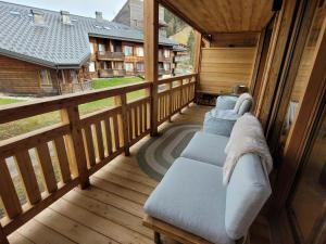 Część wypoczynkowa w obiekcie Spacieux duplex 3 chambres en suites, proche pistes et navettes, Les Gets - FR-1-598-140