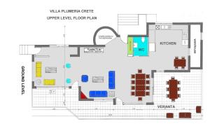 The floor plan of Villa Plumeria Flower