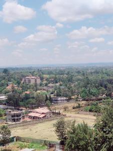 uma vista para uma cidade com um campo e edifícios em Modern 1-bdrm Apartment 15min to CBD. 20min to UN em Nairobi