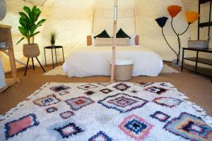 Postel nebo postele na pokoji v ubytování Glamping -420