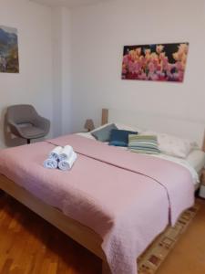 Posteľ alebo postele v izbe v ubytovaní Apartments Novacic
