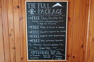 Certifikát, hodnocení, plakát nebo jiný dokument vystavený v ubytování Starfall Lodge