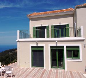 a villa with a view of the ocean at Porto Katsiki Blu in Athani