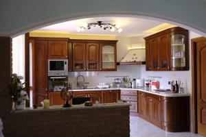 Kuchyň nebo kuchyňský kout v ubytování Villa con giardino