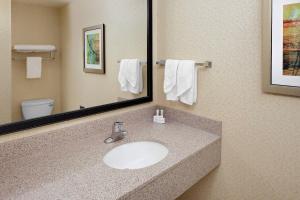 Koupelna v ubytování Fairfield Inn & Suites by Marriott Detroit Metro Airport Romulus + 17 fotografií